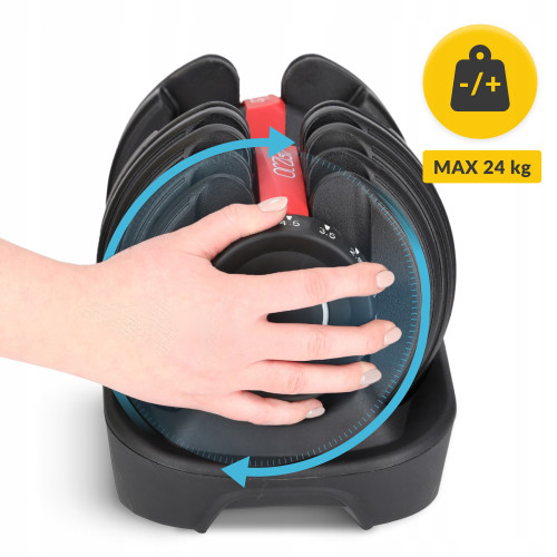 Гантель  4FIZJO Premium 2.5-24 кг с регулируемым весом - фото №5